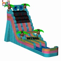 Nouveau design de toboggan aquatique gonflable en PVC pour location de fête humide ou sèche pour fête dans la cour