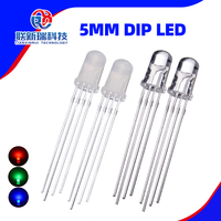 Lentille intelligente RGB F5, dispositif numérique à trou transparent, lentille diffuseur LED Dip 5mm