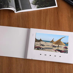 Tarjeta de folleto de video LCD personalizada al por mayor con pantalla a todo color para regalo de marketing empresarial, reproductor de papel portátil con altavoz - Product Image 5
