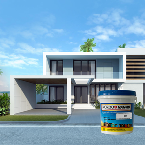 NOROO Nanaco 520W Acrylic Exterior <b>Paint</b> Orange Liquid <b>Coating</b> for Building Wall Protection - Product Image 3