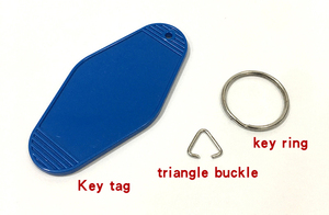 Venta al por mayor de plástico en blanco promocional Retro Vintage Motel diseño personalizado llavero Hotel llaveros - Product Image 5