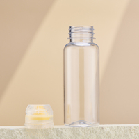 Bouteille de sauce en plastique transparent avec bouchon distributeur à presser pour ketchup, moutarde, mayonnaise, condiment, emballage alimentaire, PET de qualité alimentaire