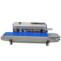 Machine de scellage automatique continue FKJX FKR-900, scelleuse thermique industrielle commerciale de petite taille pour plastique