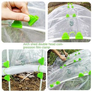 Accesorios para estructuras de escalada, Conector recto universal, Hebilla cruzada tipo tarjeta, Clip de arco para invernadero de polipropileno, Clip B - Product Image 2