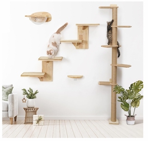 <span class=keywords><strong>Estante</strong></span> <span class=keywords><strong>flotante</strong></span> <span class=keywords><strong>para</strong></span> gatos montado en la pared con estilo duradero de alta calidad como estantes de pared y cama <span class=keywords><strong>para</strong></span> gatos - Product Image 6