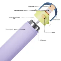 DAJI transfrontalier moderne en acier inoxydable isolé sous vide voyage sport bouteille d'eau grande capacité 12 heures étanche sans BPA