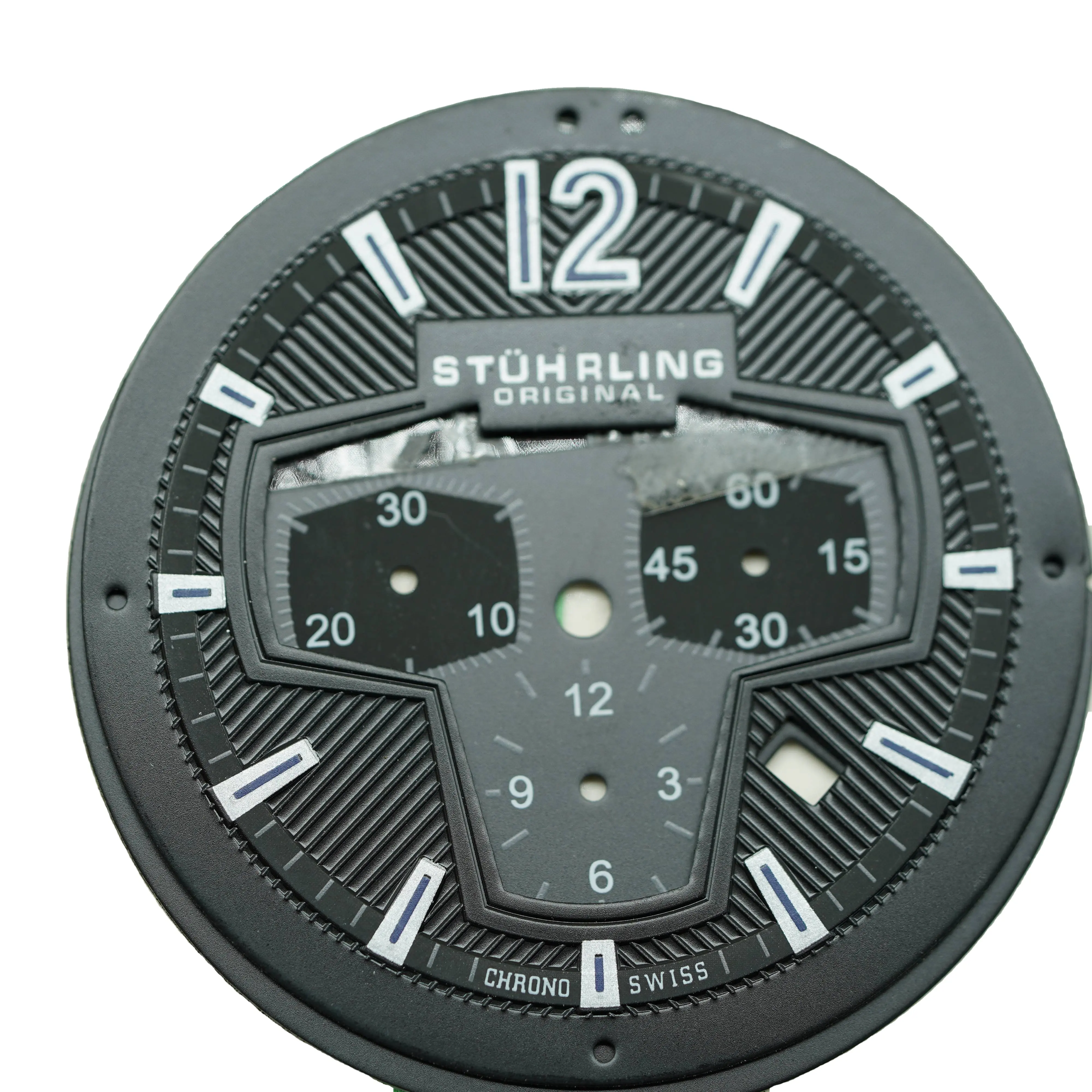 หน้าปัดนาฬิกา29มม. ใส่ชิ้นส่วนพอดีสำหรับ Nh35/Nh36การเคลื่อนไหวอัตโนมัติสำหรับนาฬิกาสีเขียวอุปกรณ์ส่องสว่าง
