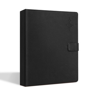 Dossier de musique 30 feuilles libres dossiers de musique chorale avec dragonne en cuir PU pour scène performance piano jouant chœur chanteur Sh - Product Image 1