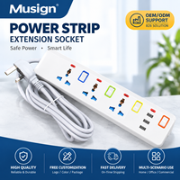 Multiprise USB-C en gros avec 3 ports USB-C et 4 prises CA, IP41, 2500W, avec port USB