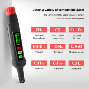 เครื่องตรวจจับก๊าซ CH4 แบบพกพา HT61 ขายดี ตรวจจับก๊าซไวไฟสำหรับห้องครัว - Product Image 4