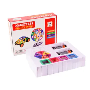 Balin Educational Creativity Color Durable Magnetic Construction Build Tile Plastic Kid Custom Packing Unisex ABS BL Block Set