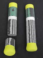 Tige solide pour la fabrication de cannes à pêche personnalisées, en mousse EVA écologique et durable, avec poignées en mousse de couleur camouflage et tubes de différentes couleurs.