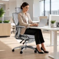 Chaise de bureau ergonomique en maille respirante certifiée BIFMA – Confortable et durable pour un espace de travail chaleureux – Vente directe usine