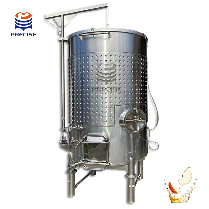 Preço de fábrica 100l 500l 1000l 5000l equipamento de fermentação tanque de mistura de suco único