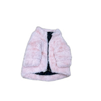 Veste pour chien en fausse fourrure personnalisée, douce et moelleuse, manteau d'hiver pour animaux de compagnie avec fermeture éclair pour chiens de petite et moyenne taille, vêtements pour animaux de compagnie OEM