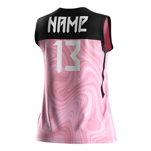 La migliore vendita di stampa palestra squadra di pallavolo camicia di intrattenimento vestiti Design personalizzato maglia da pallavolo per le ragazze