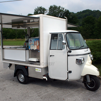 ALLBETTER-Station de bar mobile, chariot à hot-dog pour cocktails, design de restauration, tricycle électrique Piaggio Ape, camion de restauration à vendre