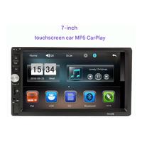 Monitor Universal de 7 Pulgadas para Auto con CarPlay, Radio GPS 7012 con DSP, Reproductor Multimedia Portátil de 2 Din para Auto