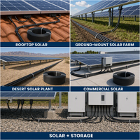 DC Solarstromkabel H1Z2Z2-K 1x1,5 4mm² PV-Kabel Verzinntes Kupferadapter XLPO UV-Beständig EN50618 für -40°C~125°C