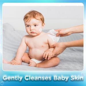 Lingettes humides pour bébé, marque privée, 60 pièces, eau pure nettoyante douce pour le visage <span class=keywords><strong>et</strong></span> les <span class=keywords><strong>mains</strong></span> - Product Image 3