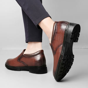 Mocassins d'affaires décontractés pour hommes de haute qualité en cuir véritable hauteur <span class=keywords><strong>invisible</strong></span> grande <span class=keywords><strong>taille</strong></span> 35-47 chaussures de bureau chaussures de mariage - Product Image 5