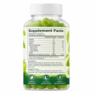 Gummies de magnésium pour adultes OEM/ODM 200mg Glycinate de magnésium Supplément végétalien biologique Multi-vitamines Minéraux Mémoire Nouveau-né - Product Image 4