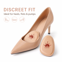 Coussinets pour l'avant-pied des femmes, demi-semelles pour talons hauts, antidérapants, en mousse souple, inserts de chaussures confortables, soin des pieds