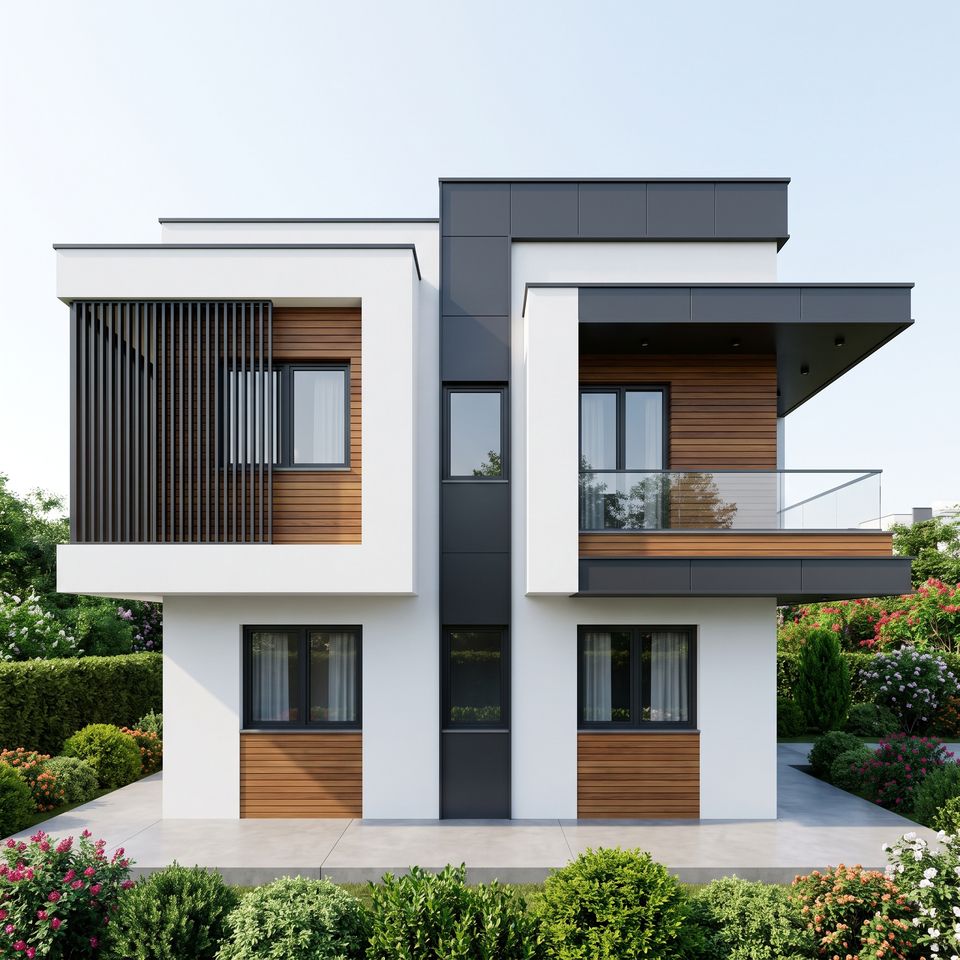 Galvanized Light Gauge Steel Prefabricated Villa Two Story Six Bedroom ...