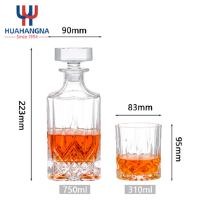 25Oz Vuông Pha Lê Whiskey Decanter Set Bằng Gỗ Hộp Quà Tặng Biểu Tượng Tùy Chỉnh Khắc Đá Kính Cho <span class=keywords><strong>Whisky</strong></span> Những Người Yêu Thích Bao Gồm <span class=keywords><strong>Ice</strong></span> Cube - Product Image 2