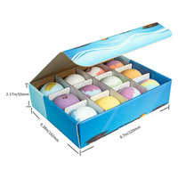 Bombes de bain effervescentes de luxe en gros sous marque privée pour enfants, entièrement naturelles, aux huiles essentielles, végétaliennes, relaxantes, avec jouet surprise
