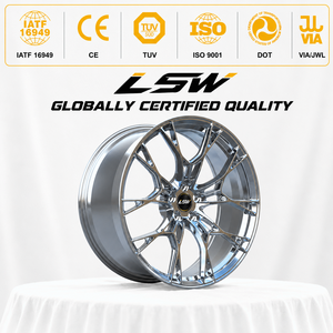 LS8055 Chrome Multi <b>Spoke</b> Alloy <b>Wheel</b> 5.5x15 ET35 5x114.3 One Piece Cast for Passenger Cars - Product Image 3