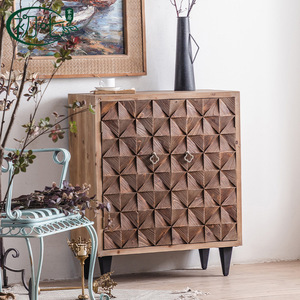 [Brand] Solid Wood Carved <b>Sideboard</b> Cabinet A1999 Storage Living Room Cabinet - Product Image 2