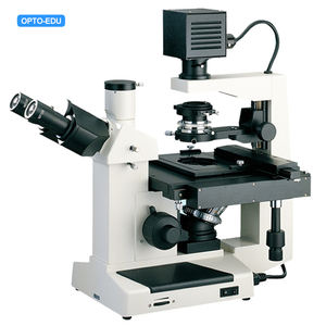 OPTO-EDU A14.0202 400x Trinocular 거꾸로 한 단계 대조 생물학 현미경 - Product Image 1