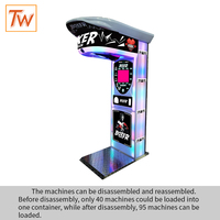 Machine de boxe mobile TOPWAY montée sur remorque, jeu d'arcade à monnayeur pour événements extérieurs et location