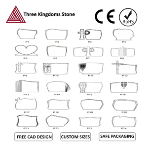 Stèles et monuments funéraires modernes américains sur mesure, sculptés à la main, <span class=keywords><strong>prix</strong></span> d'usine, en granit, bonne résistance au gel <span class=keywords><strong>pour</strong></span> cimetière - Product Image 6