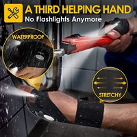 Gants de travail avec lampe torche LED, cadeaux pour hommes, papa, mari, lui, passionné de voitures, outil unique, gadgets sympas pour hommes, accessoires de camping, pêche, travail