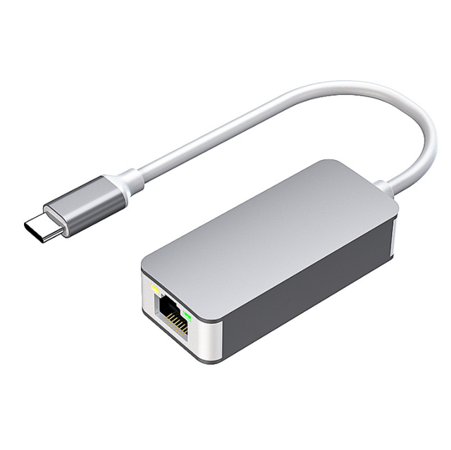 Wired 2500M USB C 2.5G External Network Card Type C to RJ45 Converter Ethernet Lan Adapter for Windows 11
