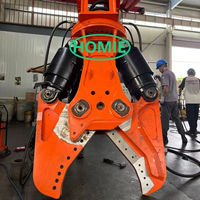Cisaille hydraulique pour ferraille, voitures anciennes et navires, fabrication chinoise OEM, hydraulique 360 ° Cisaille pour tubes en acier rotatifs
