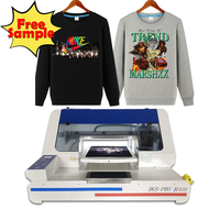Prix d'usine HJD Taille A3 Deux Têtes I3200 Imprimante numérique DTG directe sur vêtement pour T-shirt en textile de coton