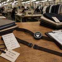 Étiquette de marque personnalisée en papier biodégradable avec logo, pour tablettes, câbles, chaussures et vêtements, avec attache facile à boucle.