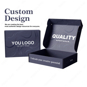 BAJO MOQ Corrugado Pequeñas empresas Postal Mailer Cajas de envío Reciclable Logo Regalo Embalaje Impresión Ropa Cajas de envío - Product Image 2