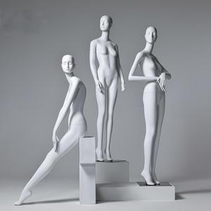 New Fashion <strong>Female</strong> Mannequin White Abstract Body <strong>Dummy</strong> Fiberglass and <strong>Plastic</strong> Display for Clothing Mannequin - Product Image 2