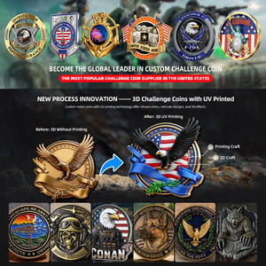 Monete Commemorative Personalizzate con Logo, Artigianato in Metallo Smaltato 2D 3D, Collezioni Souvenir, Monete Challenge Personalizzate - Product Image 5