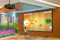 Logiciel de projection interactive au sol/au mur Oway Ft8, système de jeu de projection interactive pour enfants, parc d'attractions, smash ball