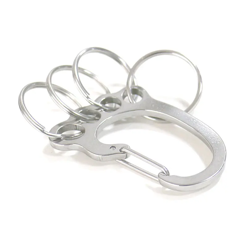 Creative Small Foot Type Stainless Steel Keychain Custom Metal Waist Hook Buckle