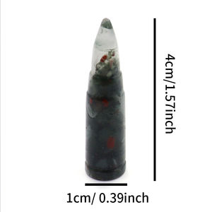 เครื่องประดับฮวงจุ้ยรูปกระสุนคริสตัลควอตซ์ธรรมชาติงานฝีมือแกะสลักพลอยสำหรับตกแต่งบ้านทำเครื่องประดับ - Product Image 2