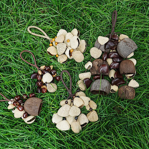 Hot Sale Nut Shell Wind Chime Bell for Yoga Meditation Sound Healing Instrument Home Decor <b>Car</b> Pendant Hanging <b>Ornament</b> - Product Image 2