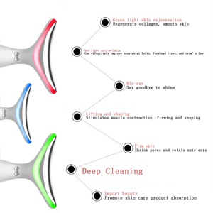 Masajeador Facial y de Cuello Multifuncional con 4 Luces de Colores, Antiarrugas, Antienvejecimiento, Masajeador Eléctrico de Cuello, Dispositivo de Belleza Facial - Product Image 2