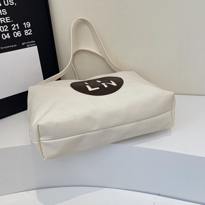 Sac à provisions en toile de grande capacité personnalisé pour femmes avec logo personnalisé sac à bandoulière pour un shopping pratique - Product Image 2