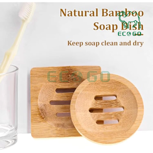<b>Bamboo</b> <b>Soap</b> <b>Dish</b> Self Draining Wooden <b>Soap</b> Tray for Bar <b>Soap</b> Cases - Product Image 4